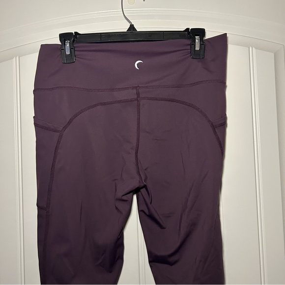 Zyia Active Burgundy Fig Hugh Waisted Capris Size 16-18 - Picture 5 of 10